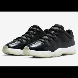 Nike Air Jordan 11 Retro Low 72-10 Black White AJ11 Shoes AV2187-001 Men's Shoes